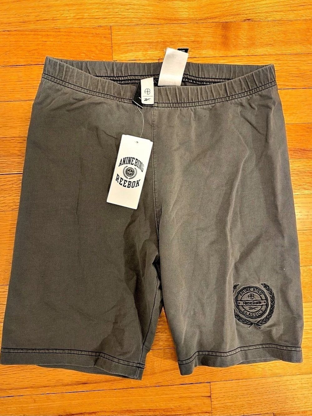 Anine Bing x Reebok Cotton Bike Shorts - Sz Large ⭐️NWT⭐️